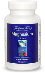 Photo of Allergy Research Group Magnesium Citrate as found at gfchiro.com