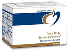 Photo of Designs for Health Twice Daily Essential Packets as found at gfchiro.com