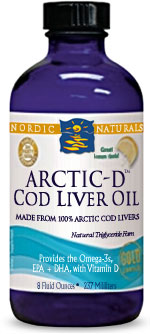 Photo of Nordic Naturals ARCTIC-D Cod Liver Oil as found at gfchiro.com