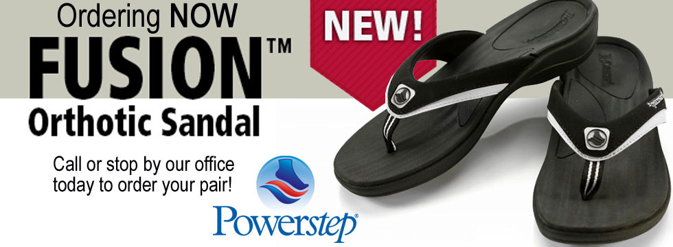 Fusion Orthotic Sandals available at Greenbrier Family Chiropractic
