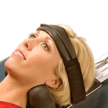Woman getting spinal decompression for back and neck pain relief at Greenbrier Family Chiropractic